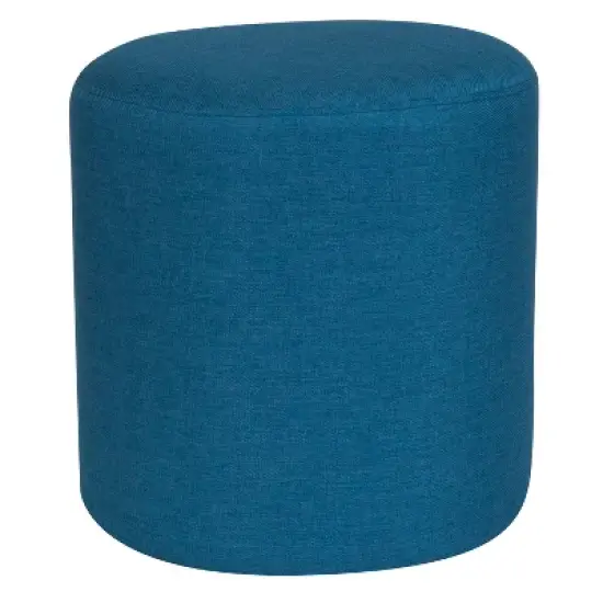 Emma and Oliver Upholstered Round Ottoman Pouf image {10}