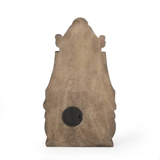 Finley Outdoor Single Spout Fountain - Light Brown - Christopher Knight Home image {5}