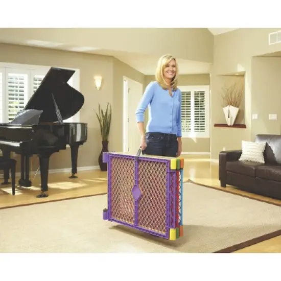 Toddleroo by North States Superyard Colorplay 6 Panel Freestanding Gate image {4}