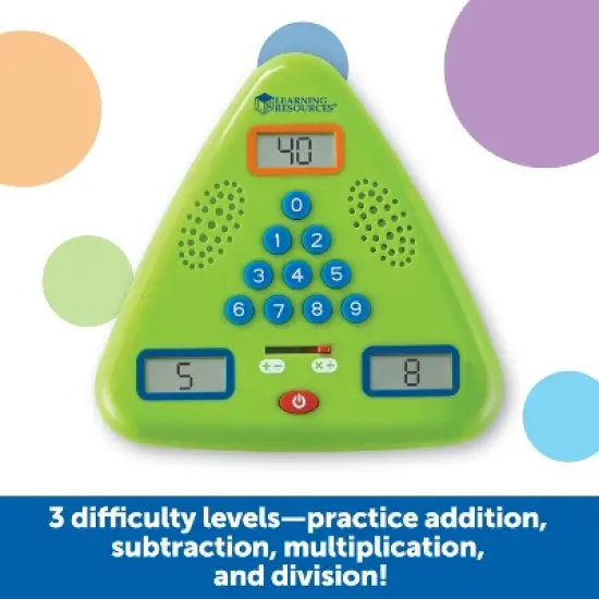 Learning Resources Minute Math Electronic Flash Card image {1}