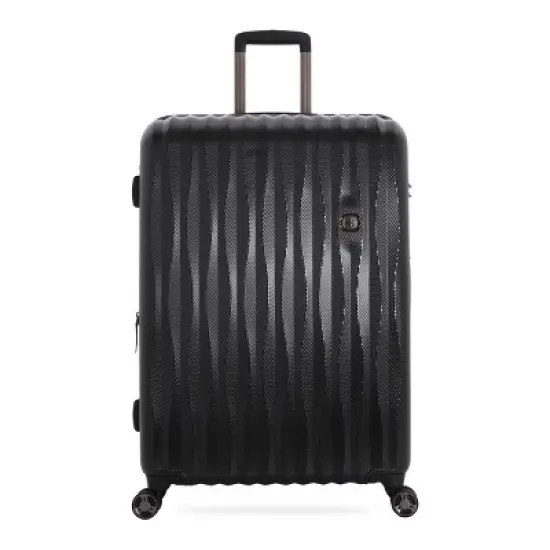 SWISSGEAR Energie PolyCarb Hardside Large Checked Spinner Suitcase - Black image {6}