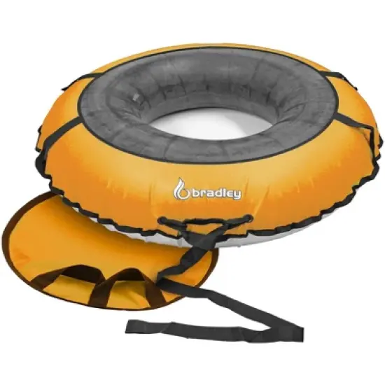 Bradley Colossal 60" Snow Tube with Slick, Heavy-Duty Bottom for Fast Sledding &ndash; Large Rubber Tube with Cover made in USA image {13}