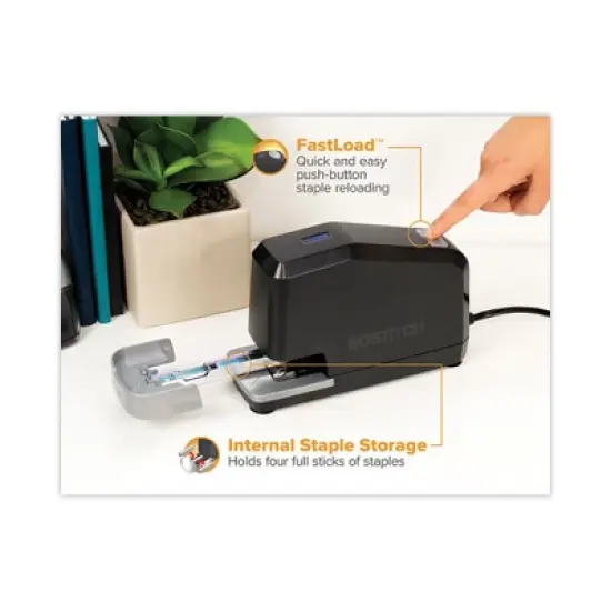Bostitch B8 Impulse 45 Electric Stapler 45-Sheet Capacity Black image {2}