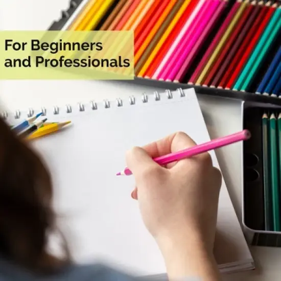 Brilliant Bee Premium Colored Pencils Set in Metal Storage Case (72 Pack) image {4}