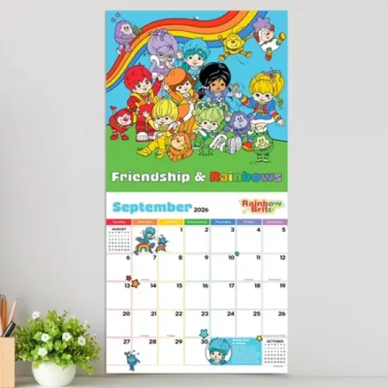 TF Publishing 13.5"x14.5" 2026 Rainbow Brite Wall Calendar image {2}