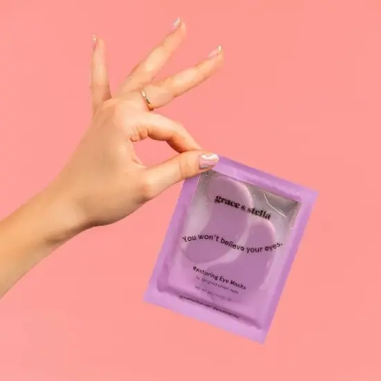 Grace & Stella Restoring Under Eye Masks - Purple image {1}
