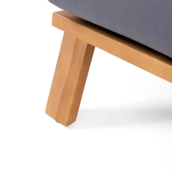 Paloma Outdoor Acacia Wood 4 Seater Chat Set with Cushions: Weather-Resistant - Christopher Knight Home image {8}