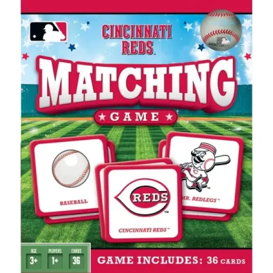 MasterPieces Officially Licensed MLB Cincinnati Reds Matching Game for Kids and Families image {1}