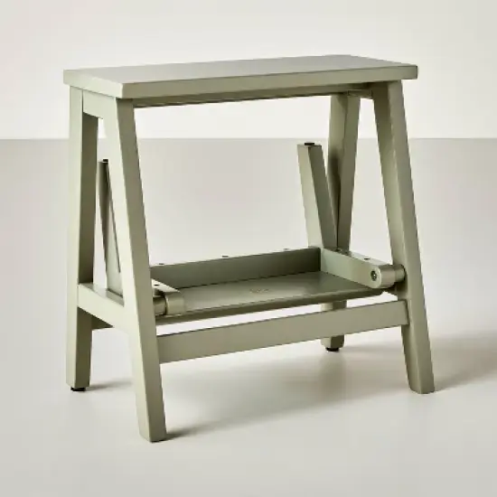 Wood Kitchen Step Stool Sage Green - Hearth & Hand&trade; with Magnolia image {3}