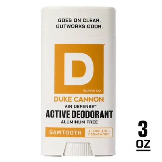 Duke Cannon Supply Co. Air Defense Active Solid Deodorant Stick for Men Sawtooth - Aluminum-Free 3oz image {9}