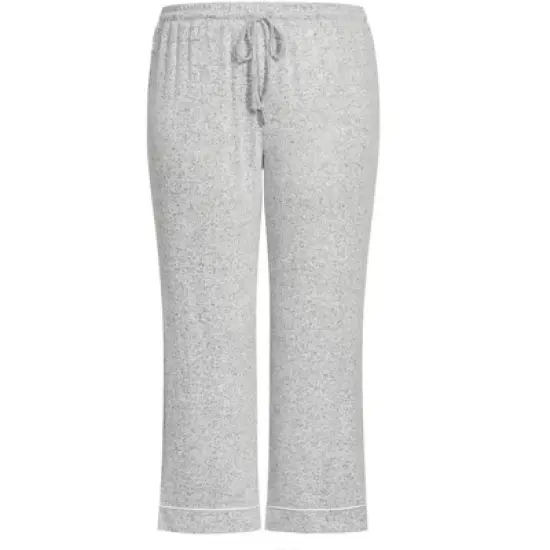 Women's Plus Size Hacci Sleep Pant - gray | AVENUE image {5}