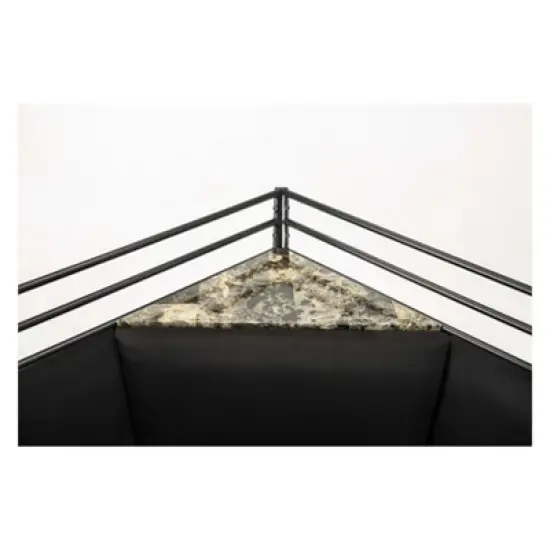 2pc Gareth Breakfast Nook Dining L Chair & Bench Black ( ) - Boraam image {10}