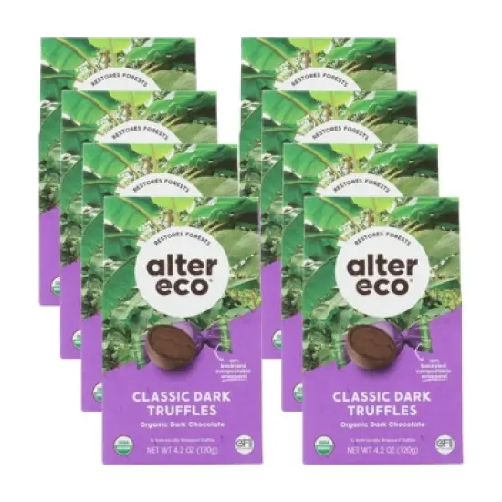 Alter Eco Classic Dark Chocolate Truffles - Case of 8/4.2 oz image {7}