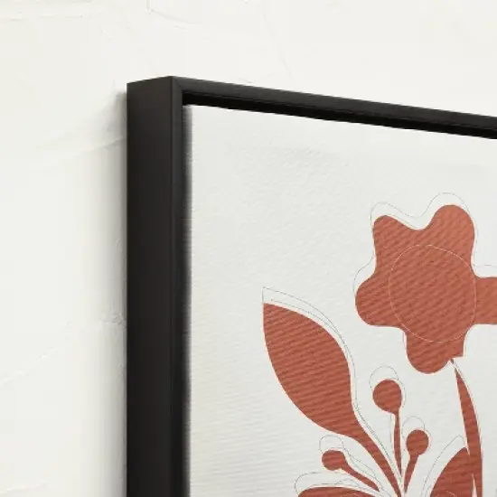 (Set of 3) 24" x 30" Reductive Floral Framed Wall Canvas - Opalhouse&trade; designed with Jungalow&trade; image {2}