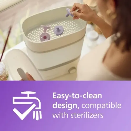 Philips Avent Soothie 3-18m - Lilac/Pastel Pink - 2pk image {8}