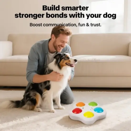 Allforpaws Interactive Dog Toy Pet Communication buttons, Dog Talking Buttons with 15-Second Voice image {1}