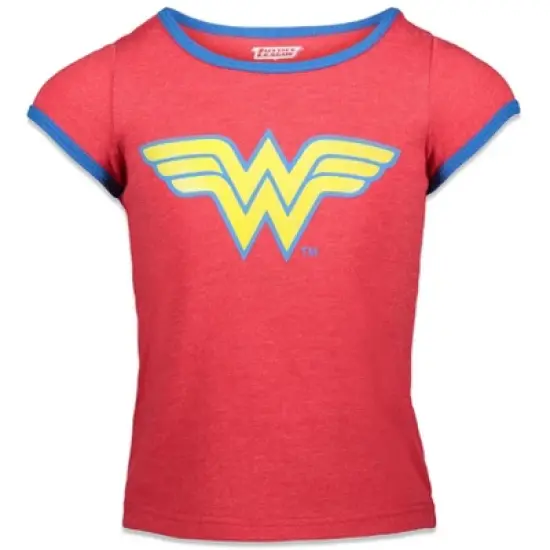 DC Comics Batgirl Supergirl Wonder Woman Little Girls 3 Pack Graphic T-Shirt  image {3}