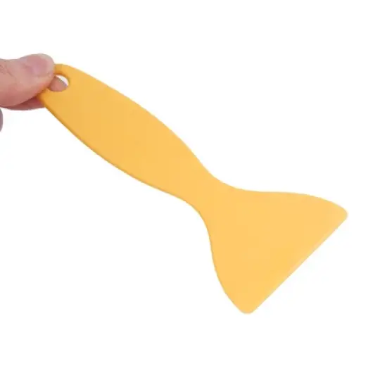 Unique Bargains Plastic Blade Car Auto Windows Film Scraper 2.3" Width Yellow 2 Pcs image {3}
