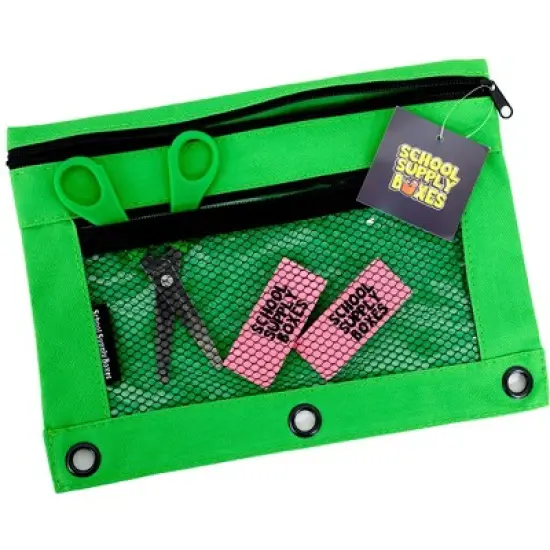 School Supply Boxes | 17" Backpack Kit for High School | Contains Pencil Pouch, Notebooks, Filler Paper, Folders, Mechanical Pencils, and More image {6}