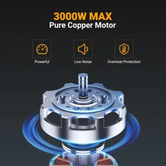 3000W Electric Meat Mincer, Grind 2 lbs/min, Heavy-Duty Multipurpose Stainless Steel Meat Grinder with 3 Grinding Plates, 3 Sausage Tubes & Kubbe Kit image {3}