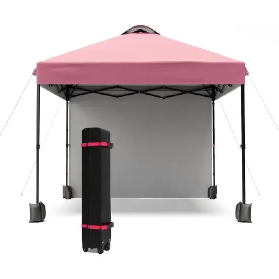 10'x10' Outdoor Canopy Tent with Sidewall, Easy Pop up Canopy with Vented Roof, Outdoor Sun Shade for Garden Commercial Party image {12}