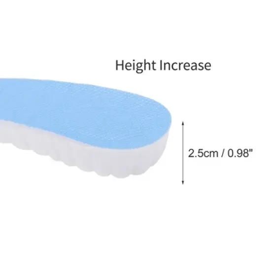 Unique Bargains Height Increase Shoe Inserts 2 Pair image {1}