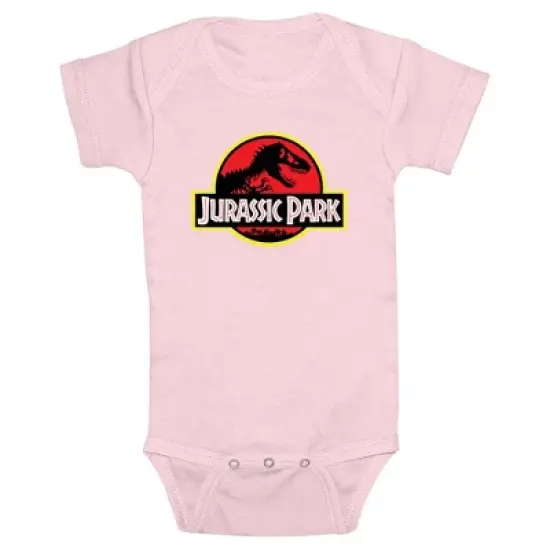 Infant's Jurassic Park Classic Bold T Rex Logo Onesie image {5}