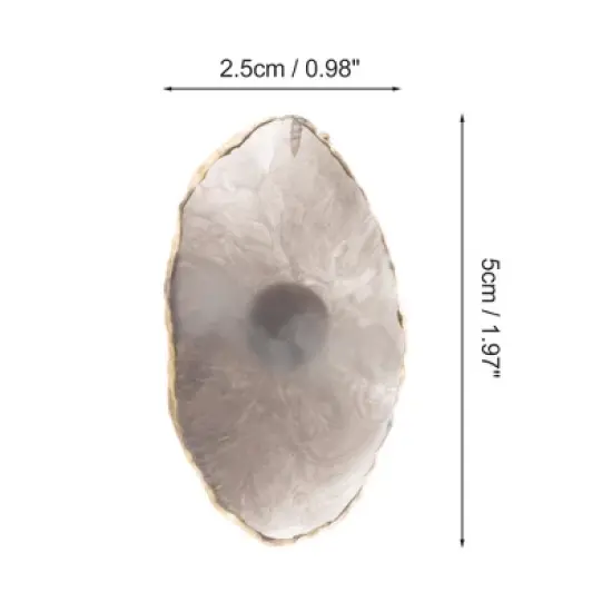 Unique Bargains Portable Ring Nail Art Palette Gray 1 Pc image {3}