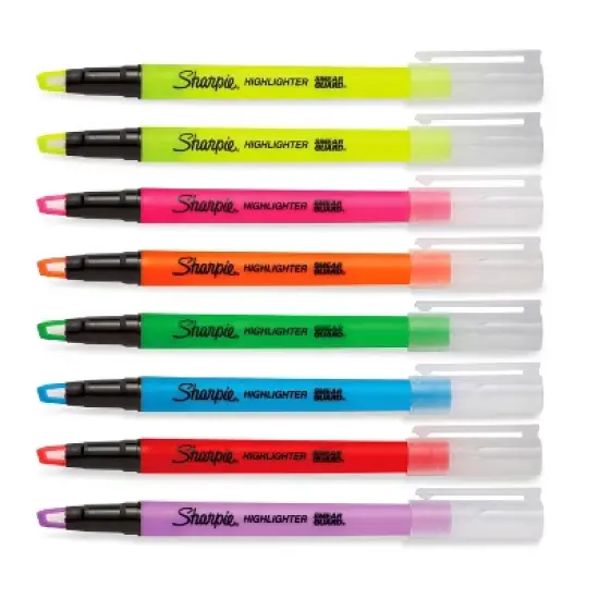 Sharpie Clear View 12pk Highlighters Chisel Tip Multicolored image {2}
