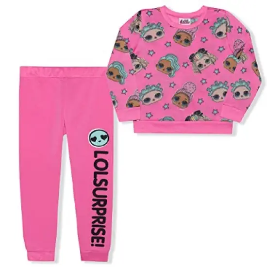 LOL Surprise! Girl's 2-Pack Graphic Pullover Sweatshirt and Jogger Pants Set for kids image {6}