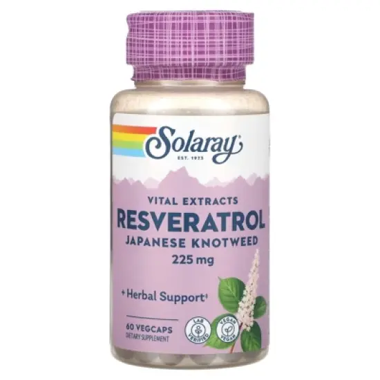 Solaray Vital Extracts, Resveratrol Japanese Knotweed, 225 mg, 60 VegCaps image {4}