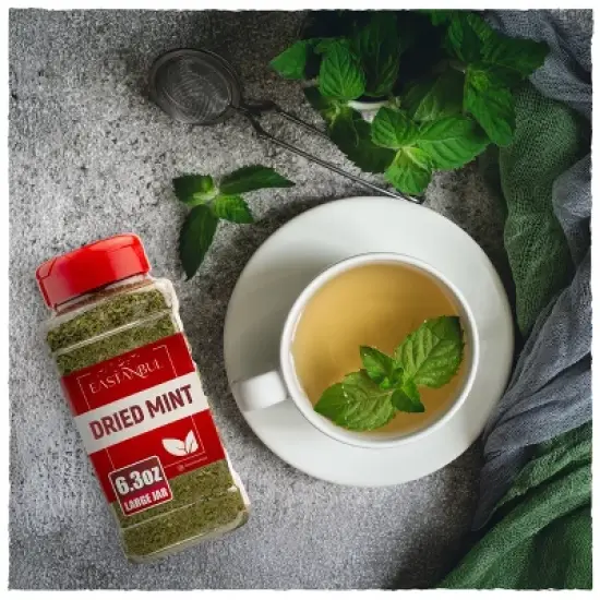 Eastanbul Dried Mint, Dried Mint for Cooking, Natural Peppermint Leaves, 6.3oz image {5}