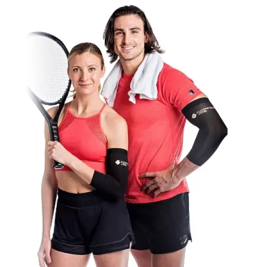 Copper Joe Recovery Elbow Compression Sleeve -Brace for Arthritis, Golfers or Tennis Elbow and Tendonitis. Elbow Support Arm Sleeves For Men and Women image {5}