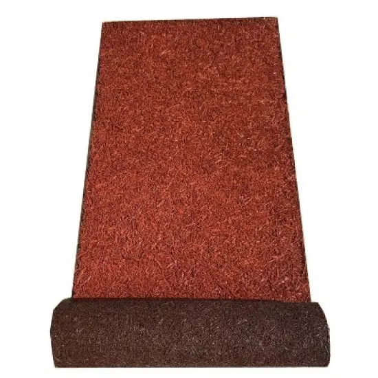 Reversible Rubber Mulch Landscaping Mat Red/Brown - Backyard Expressions image {1}
