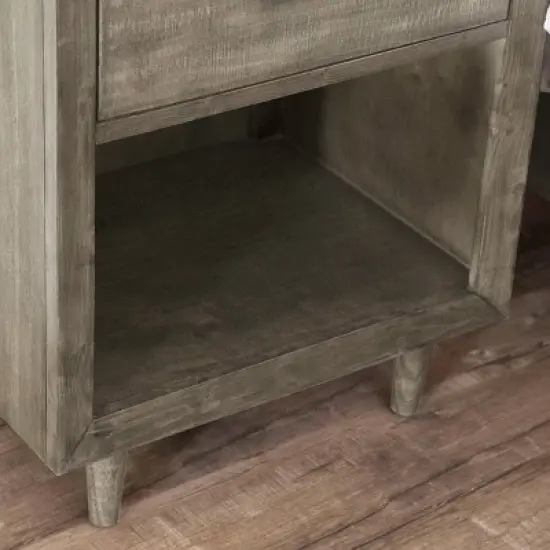 3pc Aurora Mid-Century Bedroom Set Gray - Abbyson Living image {7}