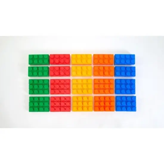 UNiPLAY Mix 60pc Set Soft Building Blocks for Early Learning Educational and Sensory Toy for Infants and Toddlers image {7}