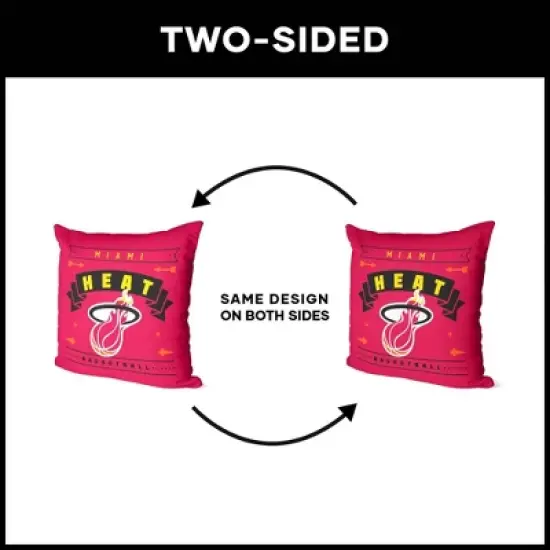 NBA Miami Heat Hardwood Classics Printed Throw Pillow image {4}