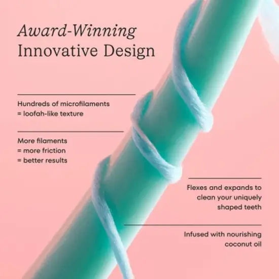 Cocolab Cocofloss Refillable Woven Expanding Dental Floss - Delightful Mint - 33yd image {4}