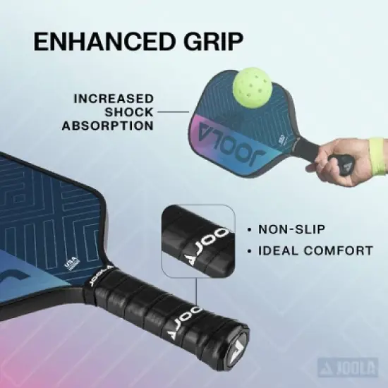 Joola 16.5'' Okkoto Traditional Pickleball Paddle - Pink: Carbon Fiber Material image {3}