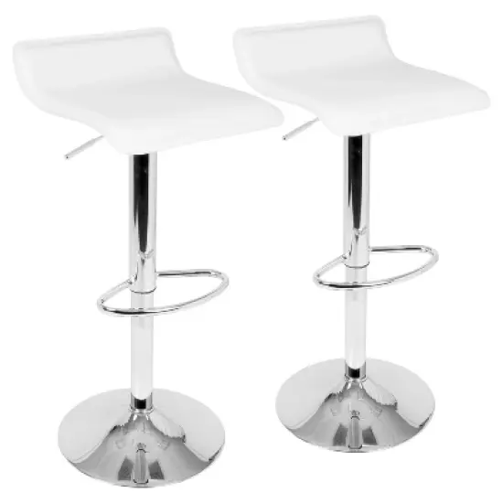 Set of 2 Ale Contemporary Adjustable Barstool - Lumisource image {10}
