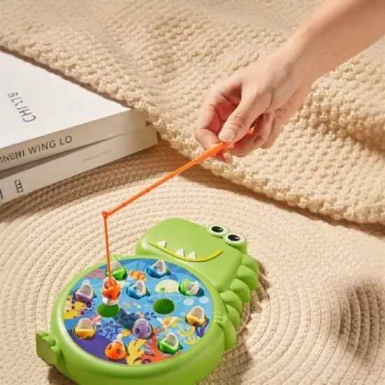 Dinosaur Fishing Game Toy Interactive Indoor/Outdoor Activity for Kids  Educational STEM Learning Toy with Dinosaur Theme Gift for Girls Boys 3-6 image {2}