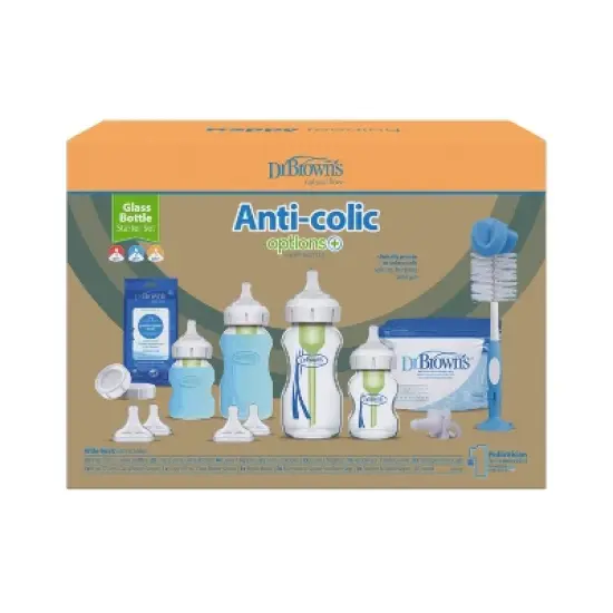 Dr. Brown's Anti-Colic Wide Neck Glass Baby Bottle Gift Set - 14ct image {1}