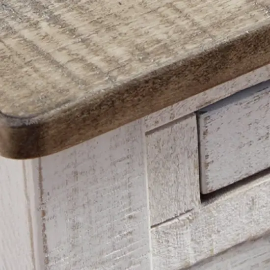 Adalane Side Table White/Gray - Signature Design by Ashley image {9}