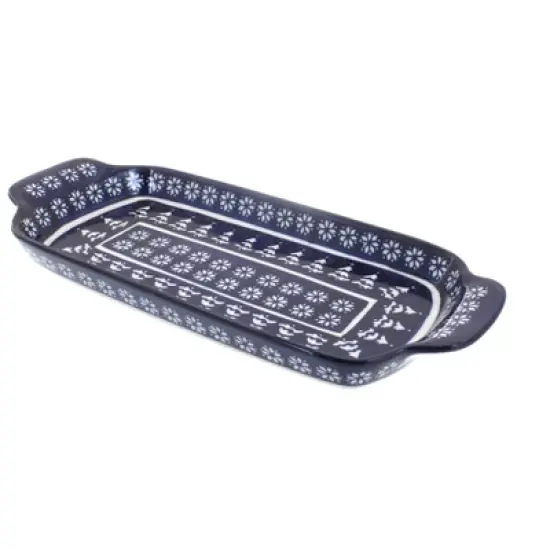 Blue Rose Polish Pottery 1282 Zaklady Bread Tray image {14}