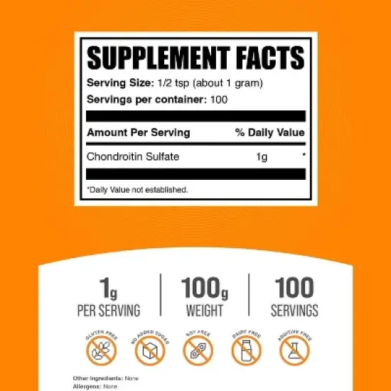 BulkSupplements Chondroitin Sulfate Powder image {1}