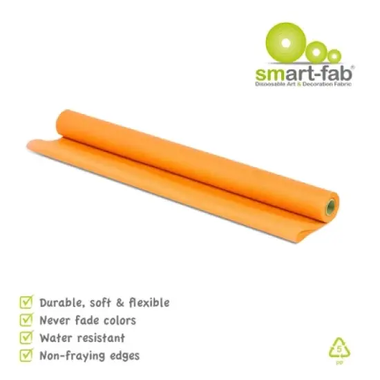 Smart-Fab&reg; Art & Decoration Fabric Roll, 24" x 18', Orange image {3}