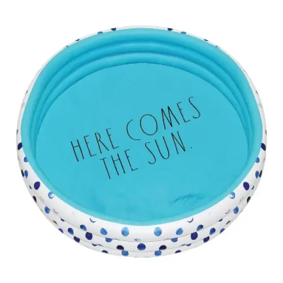 CocoNut Outdoor Rae Dunn 54" Mini/Kiddie Pool - Indigo Polka Dot Patterned image {8}