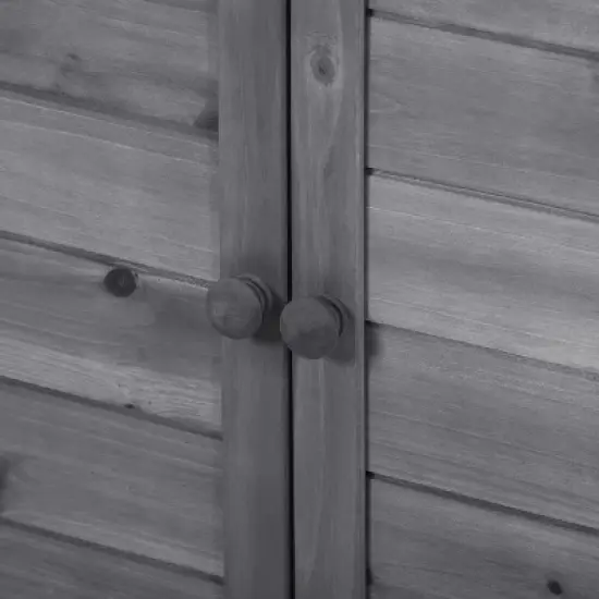 Gulches Rustic Gray Garden Potting Bench with Planter Stands and Holders, 39" Outdoor Workstation image {10}