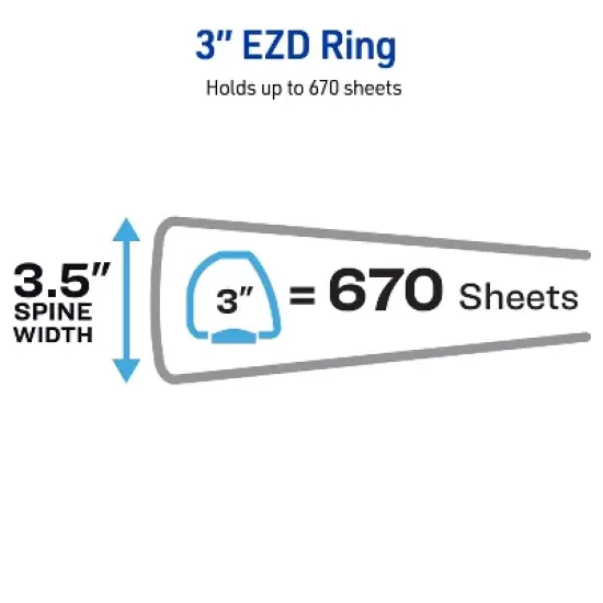 Avery Heavy-Duty Binder, 3" One Touch EZD Rings, Green (79109) image {3}