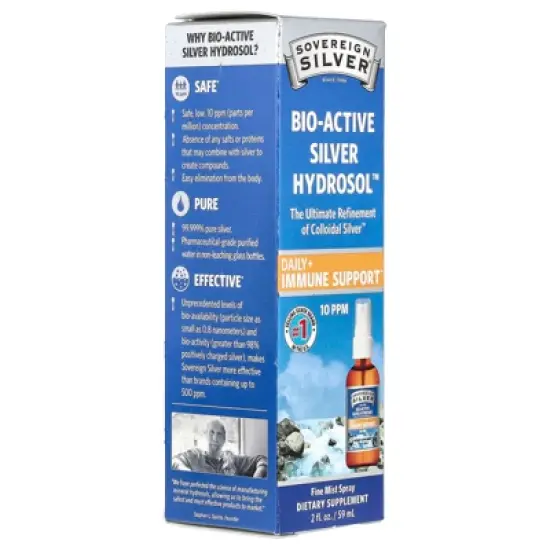 Sovereign Silver Bio-Active Silver Hydrosol&trade;, Fine Mist Spray, 10 PPM, 2 fl oz (59 ml) image {4}